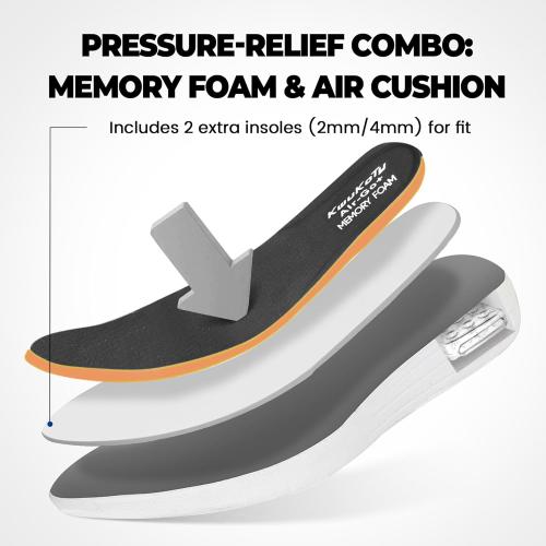 Diabetic Shoes for Men 8.5 Wide Width Orthopedic Slip-on Shoes Adjustable Closure Walking Sneakers for Foot Pain Relief Swollen Feet Grey