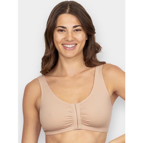 Size 42Fruit of the Loom Women's Multi-Pack Front Closure Cotton Bra