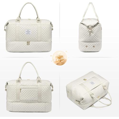 LOVEVOOK Travel Duffle Bag,Weekender Bags for Women with Shoe Compartment，Carry on Overnight Bag with Toiletry Bag,Gym Duffel Bag with Wet Pocket, Hospital Bags for Labor and Delivery