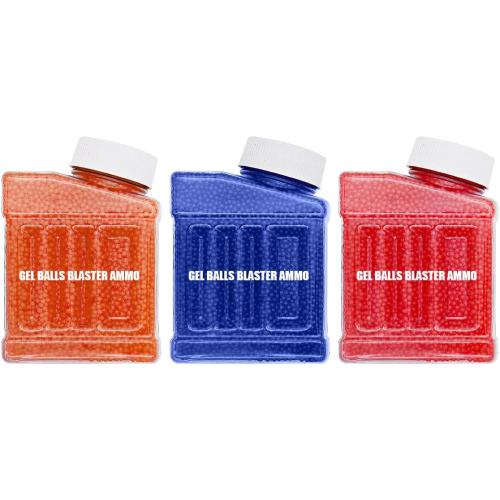 Gel Balls Blaster Ammo Refill (7-8 mm, 3 Pack, 90000 Pieces), Splat Orby Accessories Made of Non-Toxic Eco Friendly Compatible with Electric Gel Ball Blaster Gun,for Ages 14