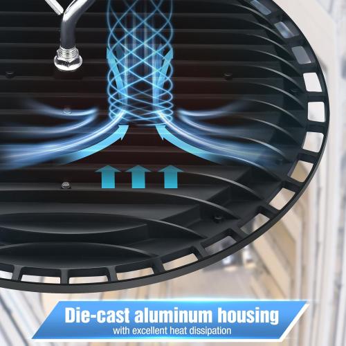 YANYCN 20 Pack 200W UFO Led High Bay Light Fixture,120VAC,30800LM,5000K Daylight Commercial Shop Bay Lighting,[850W MH/HPS Equiv.] US Plug Area Lighting for Warehouse/Barn/Gym/Factory/Workshop