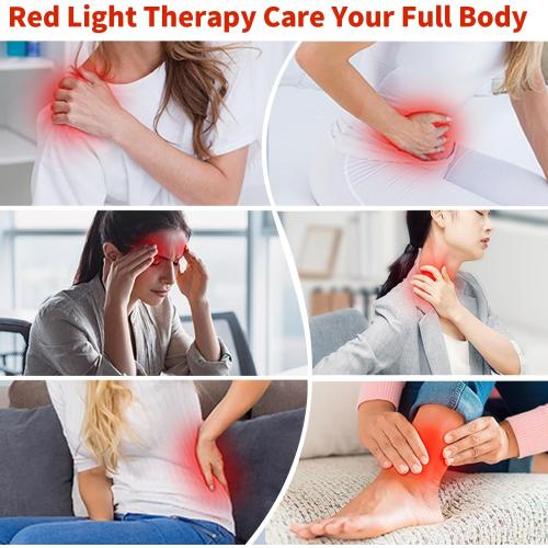 Red Light Therapy for Face Body, 5 Heads Red Infrared Light Therapy Device, 7Colors Full Body Red Light Therapy Devices, 660nm and 850nm Near Infrared for Face,Muscle,Body,Skin
