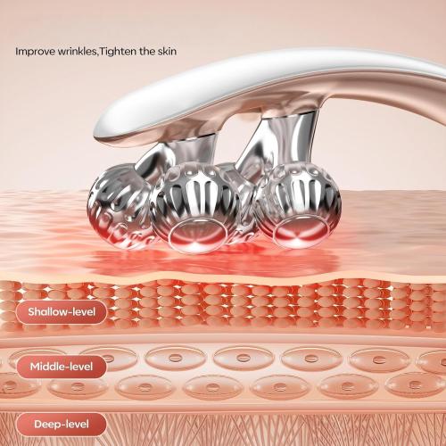 Doge&Vollar Face and Neck Massager | Jaw Massager with Face Roller | Facial Sculpting Tool for Tmj Massager | Vibration & Relaxation Gift for Home & Travel Use