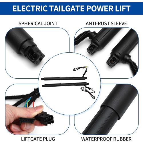 X AUTOHAUX Rear Left Right Tailgate Power Lift Support for BMW X5 E70 E70LCI 2007-2013 Liftgate Power Hatch Shock Strut No.51247332695 Electric Trunk Power Liftgate 1 Pair