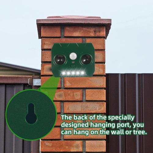 2025 Solar Ultrasonic Animal Repellent, Cat Repellent Outdoor, Deer Repeller Squirrel Deterrent with Motion Detection Suitable for Dog Rabbit Raccoon Coyote, Skunk Repellent for Yard(2Pack)