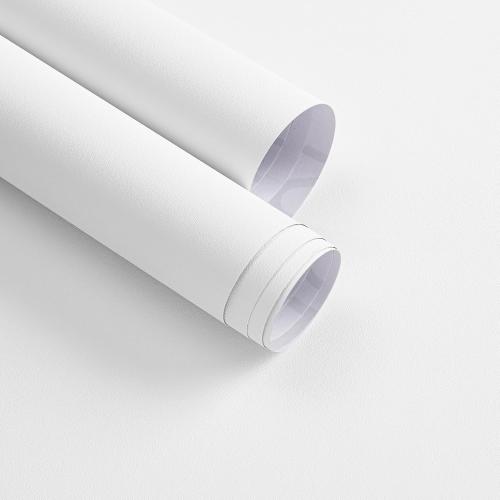 Matte White Peel and Stick Wallpaper  Wall Paper 15.7inchx393.7inch Contact Paper Waterproof Wallpaper Stick and Peel Self-Adhesive Removable Decorative for Kitchen Cabinets Vinyl (See the picture for the color)