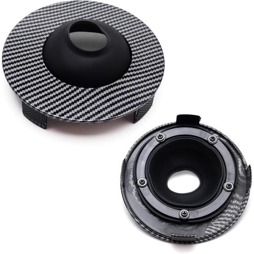 iJDMTOY Twill-Weave Carbon Fiber Pattern Finish Steptronic Shift Well Boot Cover Decoration, Compatible with MINI Cooper 2019-up F54 F55 F56 F57 F60