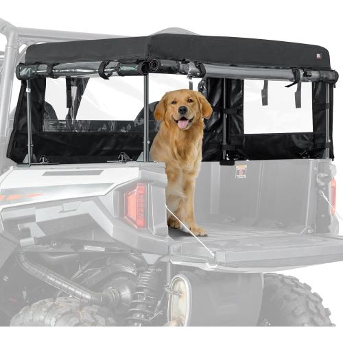 KEMIMOTO UTV Soft Cargo Camper Bed Cover Rack Compatible with Polaris General 1000 /XP 1000/4 1000 /XP 4 1000 2016-2026 Rear Camper Top Canvas Cover Accessories