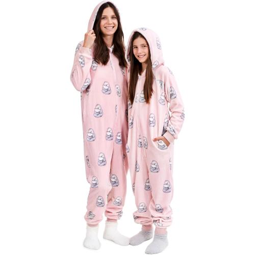 XS The Big Softy Adult Onesies for Women, Fleece Onesie PJs for Women, Teens, Funny Adult Onesie Pajamas, Cute One Piece Pajamas