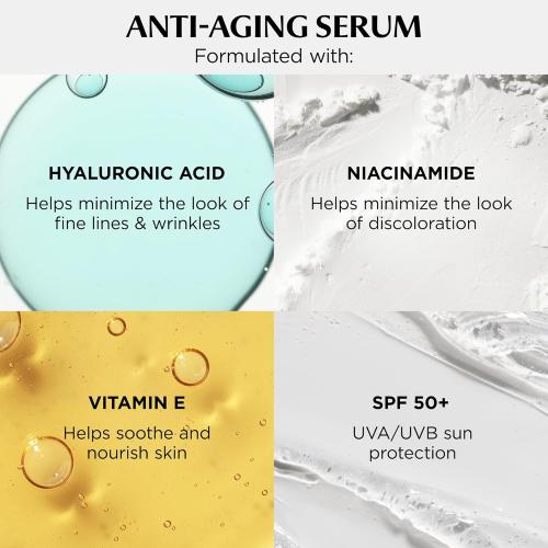 IT Cosmetics CC  Cream - Natural Full Coverage Foundation With SPF 50 , Color Corrector & Anti-Aging Hydrating Serum, Hyaluronic Acid   Peptides, Lightweight Up To 24H Wear, All Skin Types