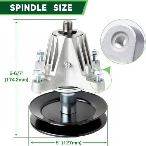 618-06980 918-06980 Spindle Assembly Fit for 50 Deck Cub Cadet ZT1-50 XT1-50 GT50 RZT-50 L50 S50 Troy-Bilt Super Mustang 50 Inch Deck Craftsman G8200 Z550 Zero Turn Mower Parts 3 Pack