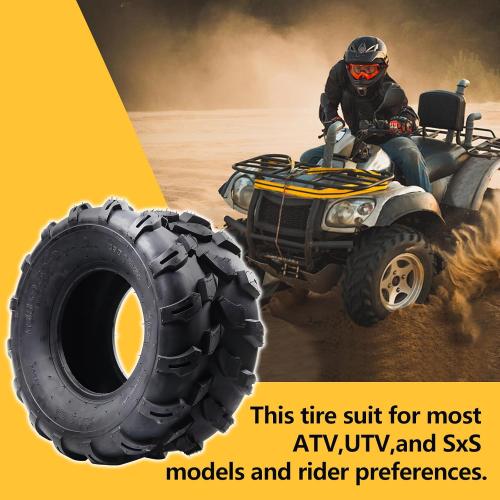 TROPOW 18X9.50-8 ATV Tires, 4PR, Set of 2 All Condition ATV Sand Mud Off-Road Tires, Tubeless