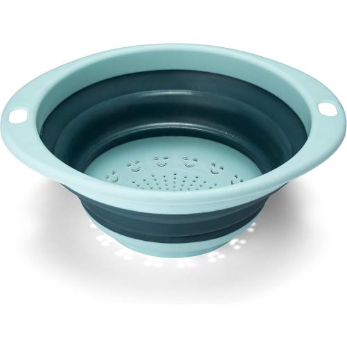 Homevative Over the Sink Bamboo Cutting Board with Collapsible/Removable Strainer and Phone Slots