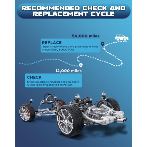 Front & Rear Struts Assembly Compatible with 1999-2004 FORD F250 F350 SUPER DUTY Shock Absorbers Replacement 432358 432359