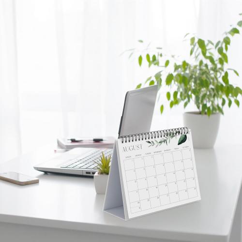 Aesthetic Desk Calendar 2025-2026 - Runs June 2025 until December 2026 - Beautiful Small Flip Desktop Calendar for Easy Organizing