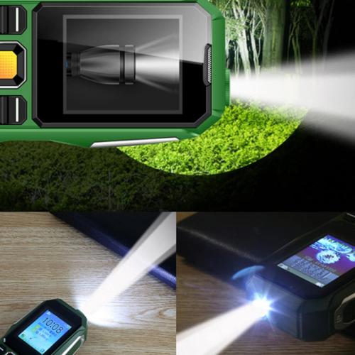 Mini Rugged Cell Phone for Senior, 1.8 Inch Drop Proof and Dust Proof Outdoor Mobile Phone, 5800mAh Battery 32MB Unlocked GSM Cell Phone (OD Green)