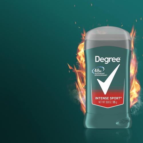 Pack of 6 Degree Men Original Aluminum Free Deodorant for Men, 48-Hour Odor Protection, Intense Sport, 3 Ounce (Pack of 6)