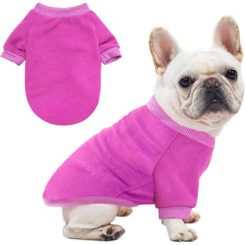 Idepet Dog Fleece Sweater,Soft Puppy Sweatshirt Warm Winter Shirt