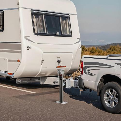 VEVOR Trailer Jack, 2500 lbs Dynamic Load Capacity, Heavy Duty Swivel Bolt-on Trailer Jack with Ergonomic Handle, 15-inch Vertical Travel, Suitable for RV, Horse, Utility, Camping and Yacht Trailers