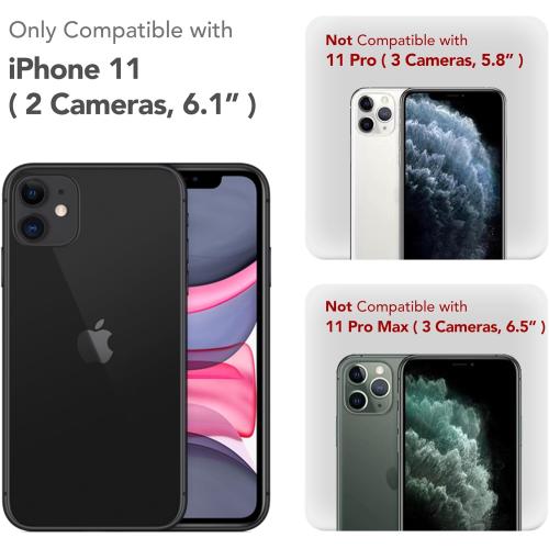 Magnetic for iPhone 11 Phone Case Silicone, Compatible with MagSafe, [Full Camera Protection][Screen Protector] Slim Shockproof Protective Case for iPhone 11 6.1, Light Cyan