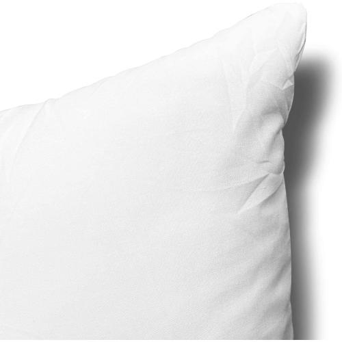 EDOW Throw Pillow Inserts, Set of 2 Lightweight Down Alternative Polyester Pillow, Couch Cushion, Sham Stuffer, Machine Washable. (White, 12x20)