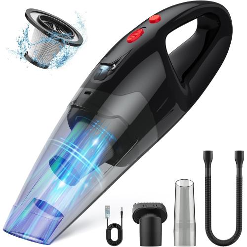Handheld Vacuum Effortless Cleaning, Refined. The 30-Minute Cordless Handheld Vacuum - Ultra Light at 1.65lbs with Guiding Light.