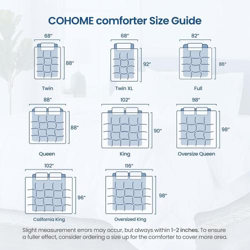 COHOME Queen Size Comforter - Down Alternative Duvet Insert with Anti-Clump Tech & 8 Tabs, All-Season Reversible Luxury Hotel Bedding - Gifts for Women/Men, Dark Grey 88''x88''