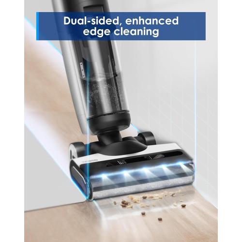 Tineco Floor ONE S7 FlashDry Smart Cordless Wet Dry Vacuum Cleaner, Long Runtime, Great for Sticky Messes, Self-Cleaning, 158℉Hot Air FlashDrying, Dual-Sided Edge Cleaning, Extended Battery Lifespan