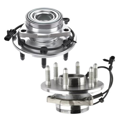 515036 Front Wheel Hub Bearing Assembly w/ABS Compatible for 1999-2007 Chevrolet Silverado 1500 4WD & GMC Sierra 1500 4WD Compatible with 00-06 GMC Yukon XL 1500 AWD 2 PCS