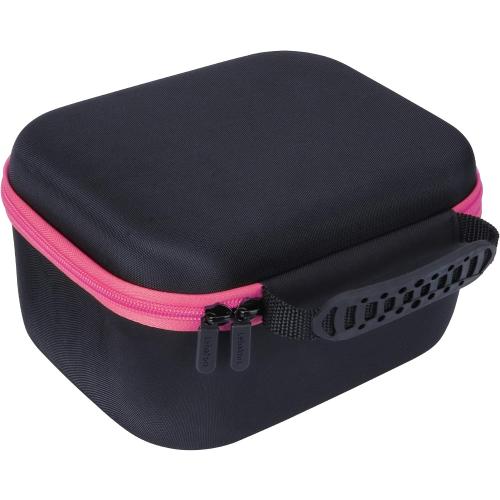 Lebakort Storage Case Compatible with Walkers Razor Slim/Howard Leight Honeywell Impact Sport/PROHEAR 066 030 Electronic Shooting Earmuffs Hearing Protection Muffs (Black   Pink Case)
