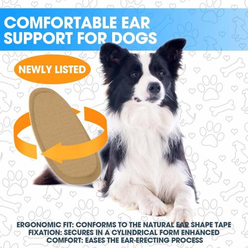 4 Set Doberman Ear Posting Kit for Doberman Pincher Samoyed with Extra 2 Rolls Dog Ear Tapes