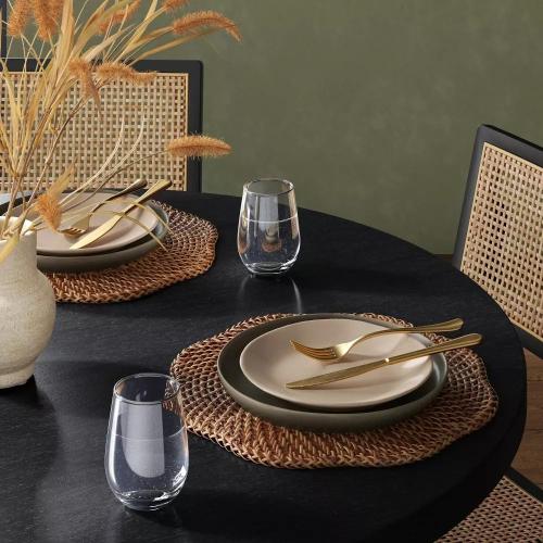 Threshold Woven Charger Dark Walnut