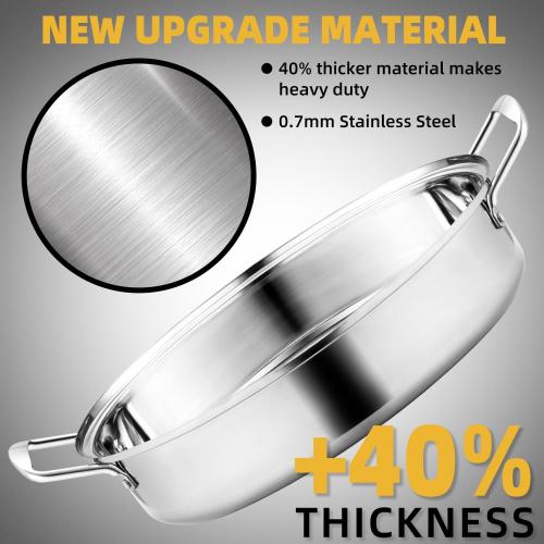 22 Large Roasting Pan with Rack and Lid,Oval Turkey Roaster Pan for oven,Stainless Steel Roasting Pan with rack,Best Gift for Mother or Father.