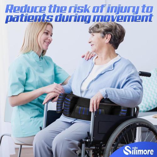 Gait Belt for Seniors with Handles, Gate Belts Medical with Quick Release Latch - Elderly Physical Therapy Transfer Belt for Lifting Seniors,Patients,Disabled(Blue)