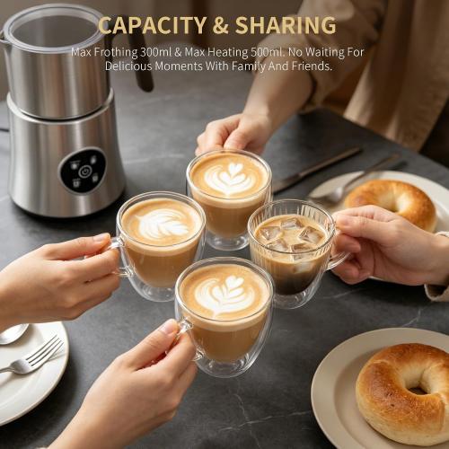 Milk Frother and Steamer, Electric Frother 900ML