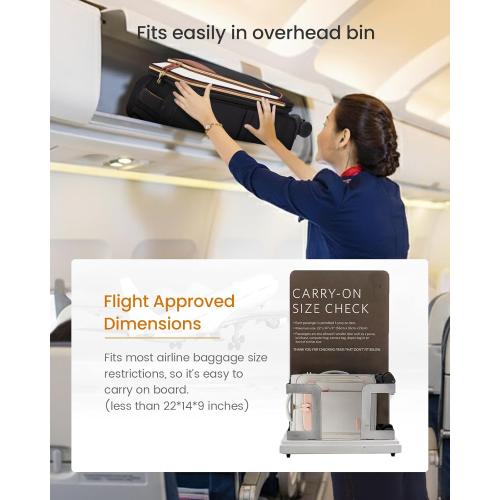 LOVEVOOK 4 Pcs Carry On Luggage 22x14x9 Airline Approved 20 Inch Underseat Carry on Suitcase for Women Men Softside Travel Luggage with Spinner Wheels and TSA Lock