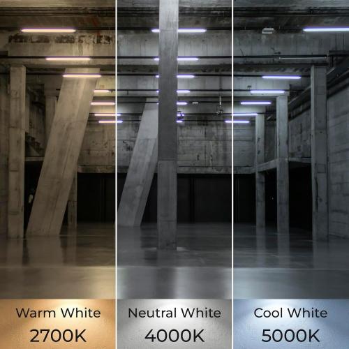 4Ft White 4 Pack 3CCT 4FT LED T8 Type B Light Tube 18W 2200 Lumens, 2700K/4000K/5000K Selectable, Ballast Bypass, Double Ended Connection, Frosted Cover