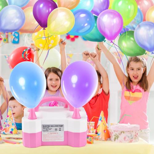 Electric Balloon Pump, Portable Electric Balloon Blower Machine Balloon Air Pump Dual Nozzle 110V 600W Balloon Inflator for Party Decorations