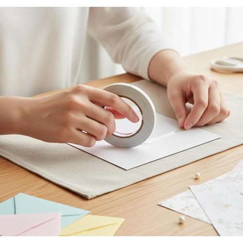 Double Sided Adhesive Tape for Arts, Crafts, Picture Hanging Strips & Poster Hanger Tear-by-Hand, Paper Backing 801SP 1/8 inch (3.2mm)_2ea