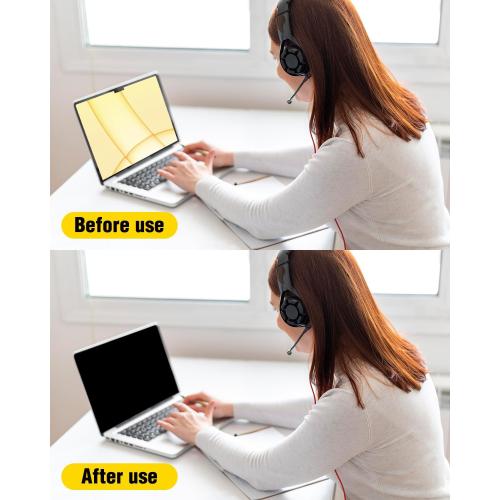 F FORITO Magnetic Laptop Privacy Screen 16 inch 16:10, 360° Anti Peeping Removable Anti Glare Blue Light Filter Compatible with All 16” 16:10 Laptops Portable Monitors