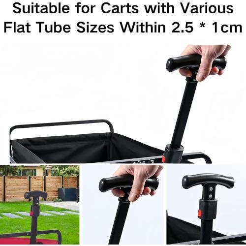 Trolley Handle for Camping Wagon/Beach Shopping Push Handle Replacement,Collapsible Cart Accessory,Attachment Spare Part Replacement Part for Camping Wagon Garden Shopping Cart