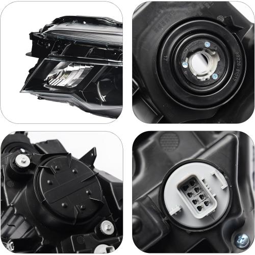LED Headlight Assembly w/DRL For 2016-2021 Honda Pilot 2017-2021 Ridgeline LED Low Beam & Halogen High Beam (Driver Left Side)