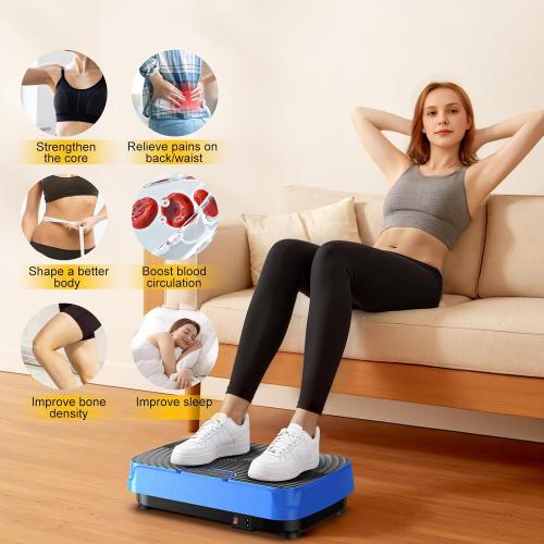 2025 Upgrade Vibration Plate Exercise Machine for Lymphatic Drainage,400Lbs Capacity Full-Body Workout Platform Vibrating Plate Pilates Equipment,Home Workout Equipment for Fitness Weight Loss