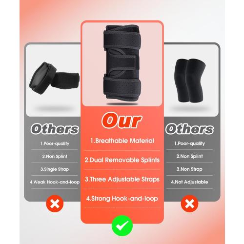 Elbow Brace for Cubital Tunnel & Ulnar Nerve Support – Adjustable Night Splint for Tennis Elbow, Tendonitis & Nerve Pain – Comfortable Elbow Stabilizer for Men & Women Fit Most *** Black