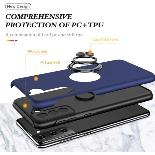 Galaxy S22 Plus Case for Samsung Galaxy S22 Plus Case Military Grade Shockproof Built-in Ring Holder Kickstand Car Mount Armor Heavy Duty Protective Case for Galaxy S22  Plus Phone Case (Blue)