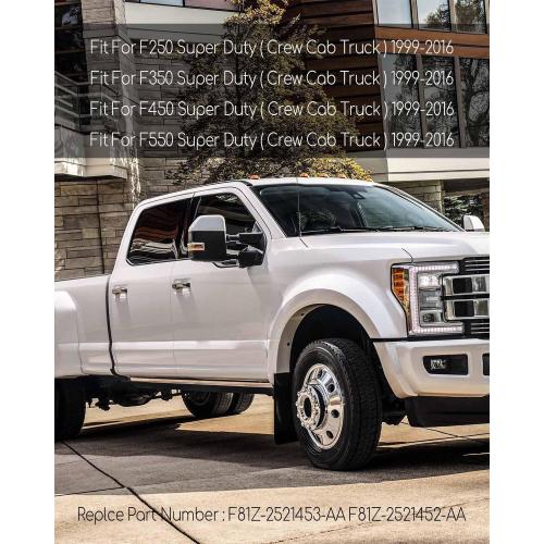 Weatherstrip Window Moulding Trim Seal Belt Fit for Ford F250 F350 F450 F550 Super Duty Crew Cab 1999-2016 Replace F81Z-2521452-AA