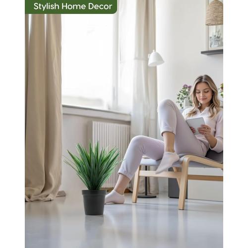 Velener Artificial Agave Plant in Black Pot with Real Stone Pebbles, Large Fake Agave Plants for Indoor and Outdoor-15 inches Tall, 81 Leaves