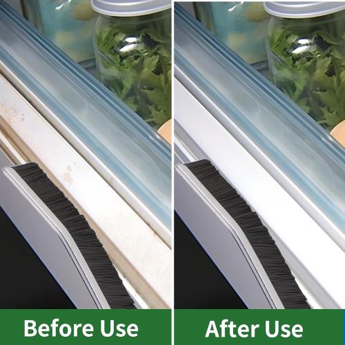 2 Pcs Crevice Cleaning Brush Hard Bristle Gap Brush Multifunctional for Bathroom Household Kitchen Tiles Window Crevice Cleaning Tool (Style 1)