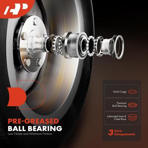A-Premium Front or Rear Wheel Bearing and Hub Assembly with 5-Lug Compatible with Chevrolet Impala 2018-2019, Camaro 2010-2015, Cadillac CTS 2008-2014 & 2018, XTS 2018