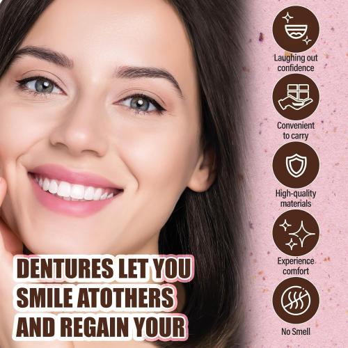 Snap on Veneers Teeth for Women and Men, Temporary Dentures False Teeth, Nature and Comfortable